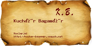 Kuchár Bagamér névjegykártya